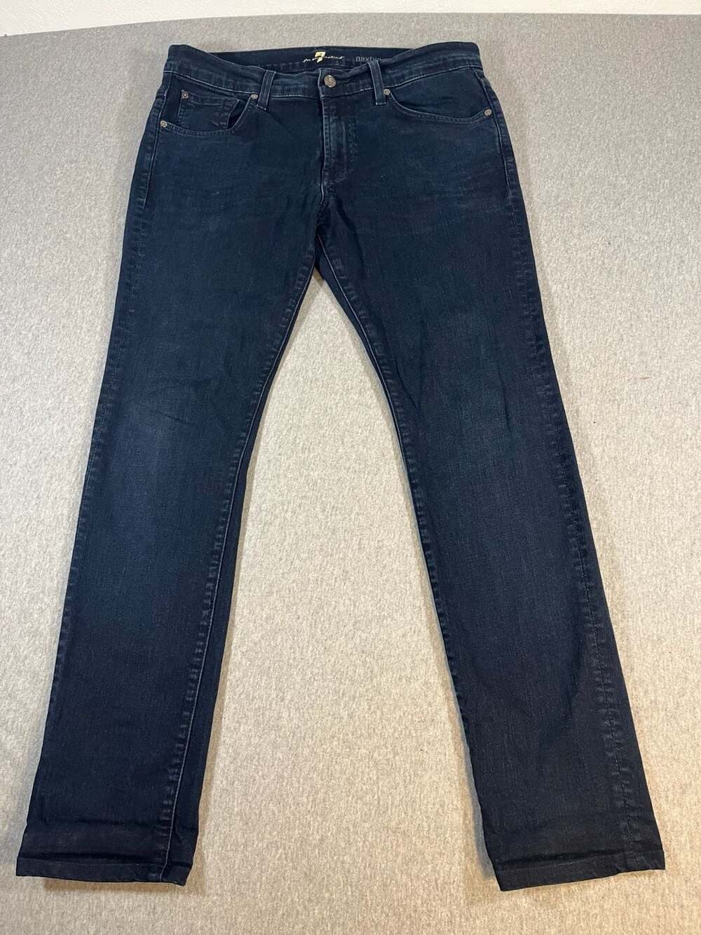 7 For All Mankind Paxtyn Dark Wash Slim Fit Stretch Jeans Men’s 34x31